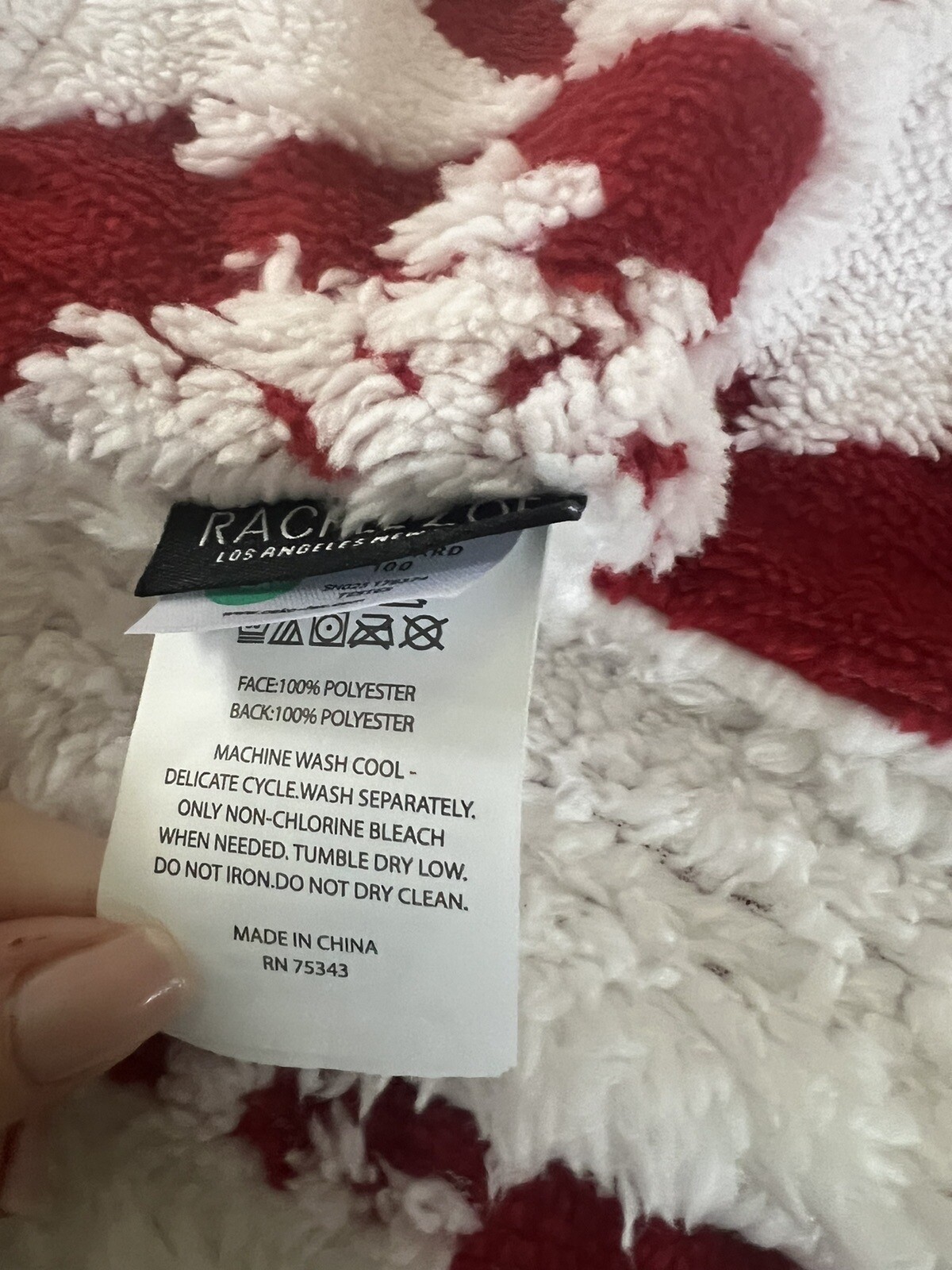 Tkmaxx Homesense Christmas Red & White Soft Cosy Tree & Snowflake Throw