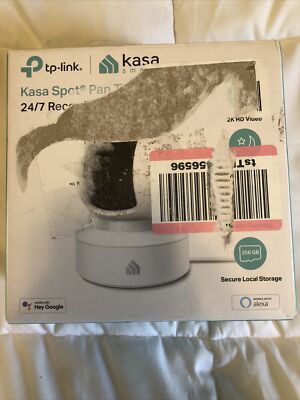 TP-LINK Kasa Spot Pan Tilt Surveillance Camera - White (KC115)