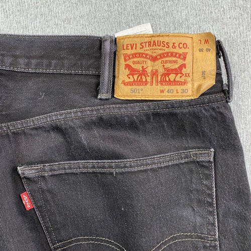Levis 501XX Jeans Men 40x30 Straight Denim Cotton Button Fly Grunge Distressed * - Picture 24 of 24