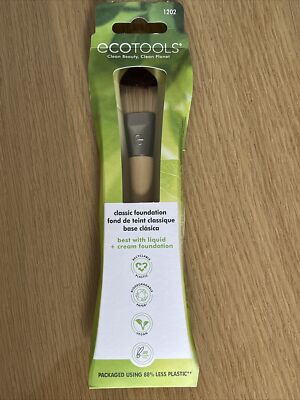 ECOTOOLS CLASSIC FOUNDATION BÜRSTE 1202 - NEU & VERSIEGELT - KOSTENLOSER VERSAND - UK