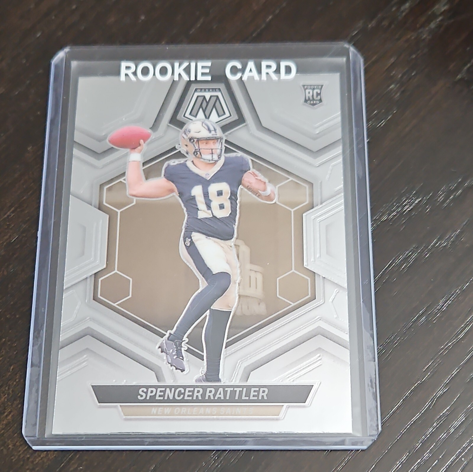 2024 Panini Mosaic Spencer Rattler RC Rookie New Orleans Saints #393