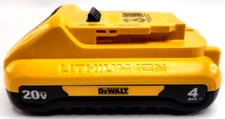 (1) Dewalt Compact 20V DCB240 4.0 AH Battery For Drill, Saw 20 Volt