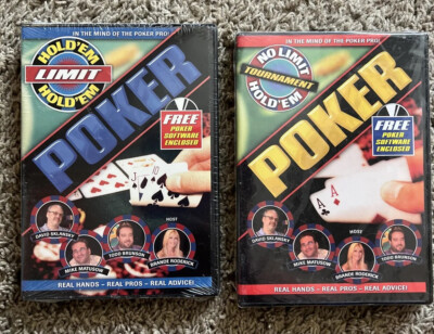 2 Dvds Poker Limit Hold 'em & No Limit DVD new sealed Texas Hold Em Poker Tips