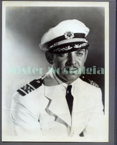 Vintage Foto 1935 hübscher Clark Gable in China Meere MGM Portrait