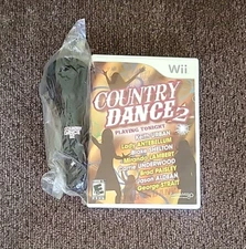 Country Dance 2 Nintendo Wii Game - Disc, Instruction Booklet, Mic