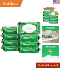 Bulk GentlePlus Flushable Wipes - 672 Unscented Aloe  Vitamin E Infused Sheets