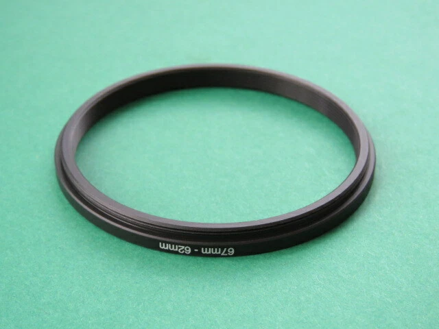 67mm-62mm 67-62 Stepping Step Down Male-Female Filter Ring Adapter 67mm-62mm  - Image 2 of 2