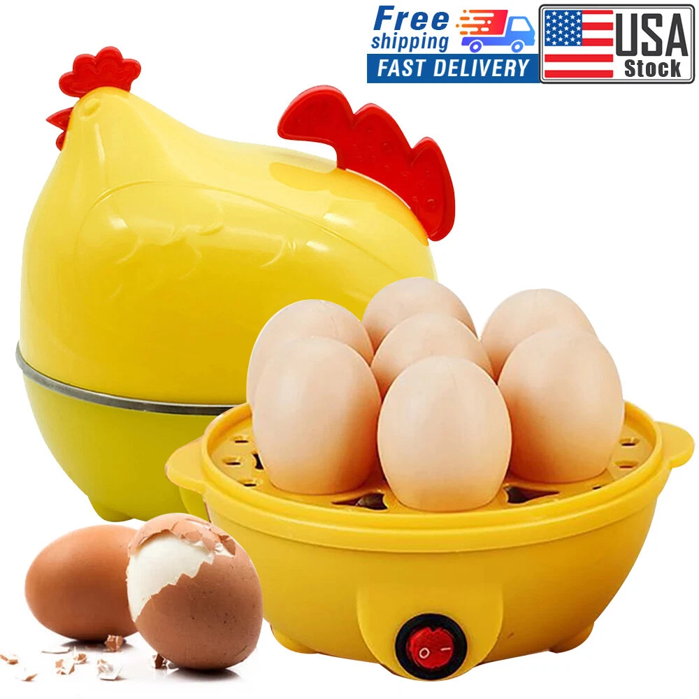 Auto-Off Rapid Egg Cooker 7 Egg Capacity Electric Hard Boiled Egg Cooker