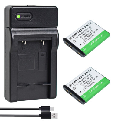 2xBattery +Charger For NP45 A Fujifilm FinePix Instax Mini 70 Mini 90 SHARE SP-2