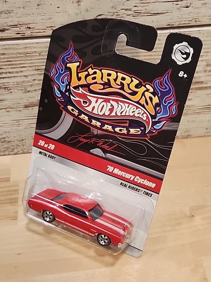 Coche Hot Wheels Larry's Garage (2008) rojo '70 Mercury Cyclone Real Riders 20/20 Foto 4 de 4