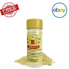 Benson’s Table Tasty Salt Substitute 3 oz – Sodium-Free Popcorn & Gourmet Season