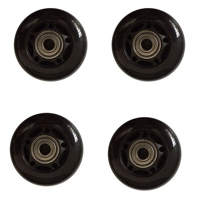 4 Stück Rollschuhe Gummiräder - Kufenstummverschleiß - Rollschuhe 5458