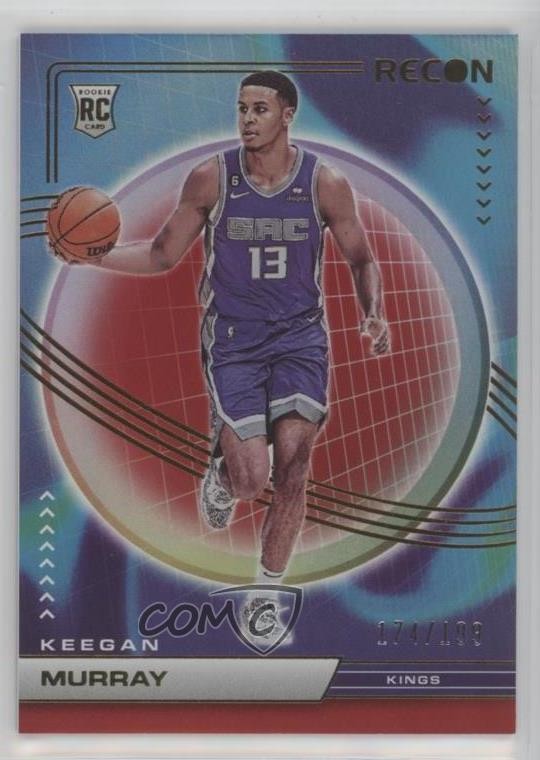 2022-23 Panini Recon Rookies Holo Red 174/199 Keegan Murray #202 w4h