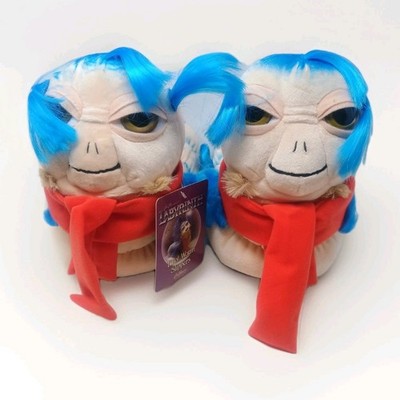 Labyrinth Ello Worm Plush Slippers for Adults - One Size Fits Most - Toy Vault