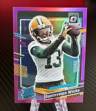 2023 Panini Donruss - Rated Rookie Dontayvion Wicks #333 Optic Preview Pink (RC)