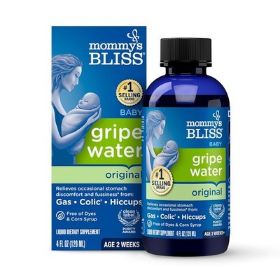 Mommy's Bliss Gripe Water Original, Infant Gas & Colic Relief, Gripe Water for B