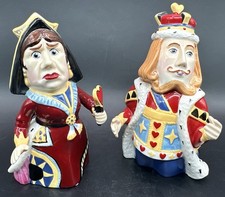 Corona Apagadores Vela Alicia en el País de las Maravillas Departamento 56 Reina y Rey de Corazones De Colección