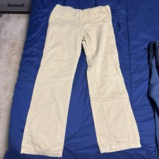 The Children's Place Boys Khaki Pants Beige Cotton Elastic Waist Pockets Casual