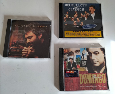 3 CD's: HELMUT LOTTI goes CLASSIC II / ANDREA BOCELLI SOGNO / PLACIDO DOMINGO