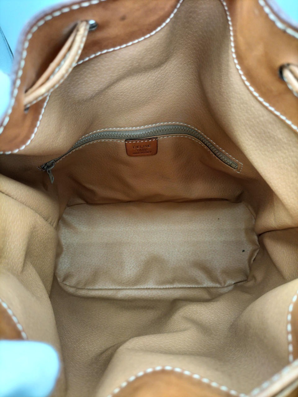 CELINE macadam Authentic Drawstring Shoulder Bag … - image 5