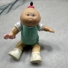 VTG Cabbage Patch Mini Poseable Figure Baby Girl Pink Spoon Doll Toy 1984