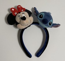 Disney Parks Stitch and Minnie Mouse Create Your Own Plush Ears Headband