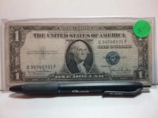 1935 d silver certificate dollar serial-Q34548331F