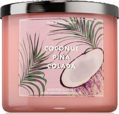 Bath & Body Works 3 Docht Duftkerze | Coconut Pina Colada
