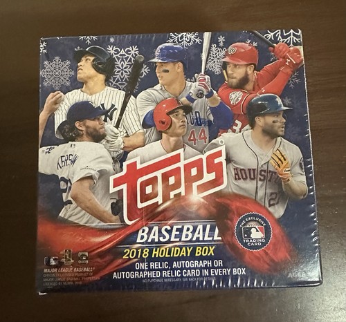 2018 Topps Baseball EXCLUSIVE Factory Sealed HOLIDAY MEGA Box!Ohtani/Acuna RC YR