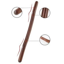 Wood Massager Stick Smooth Scraping Handheld Body Massager for Neck Leg Body