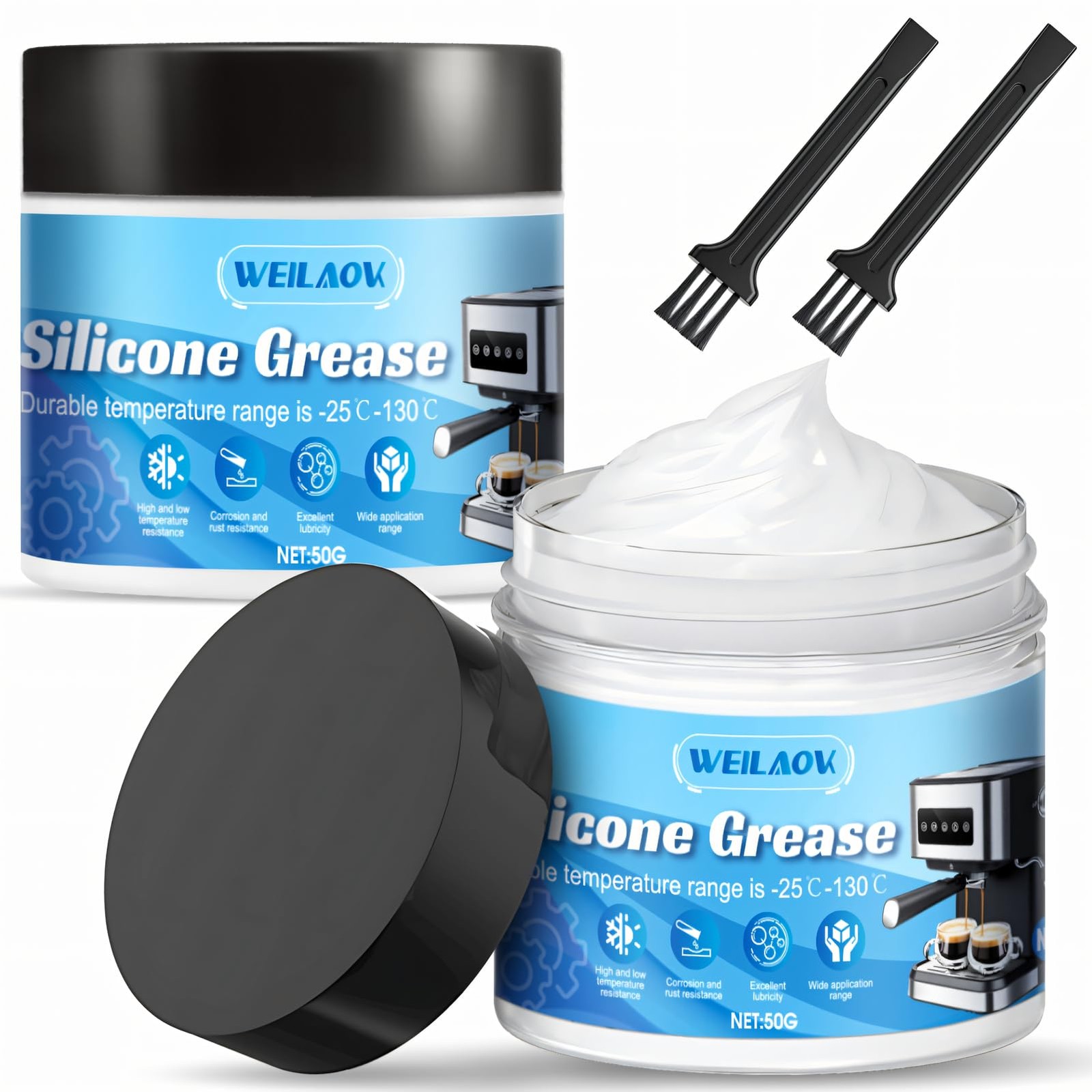 Graisse alimentaire silicone pour lubrifier le groupe d'infusion des machines expresso