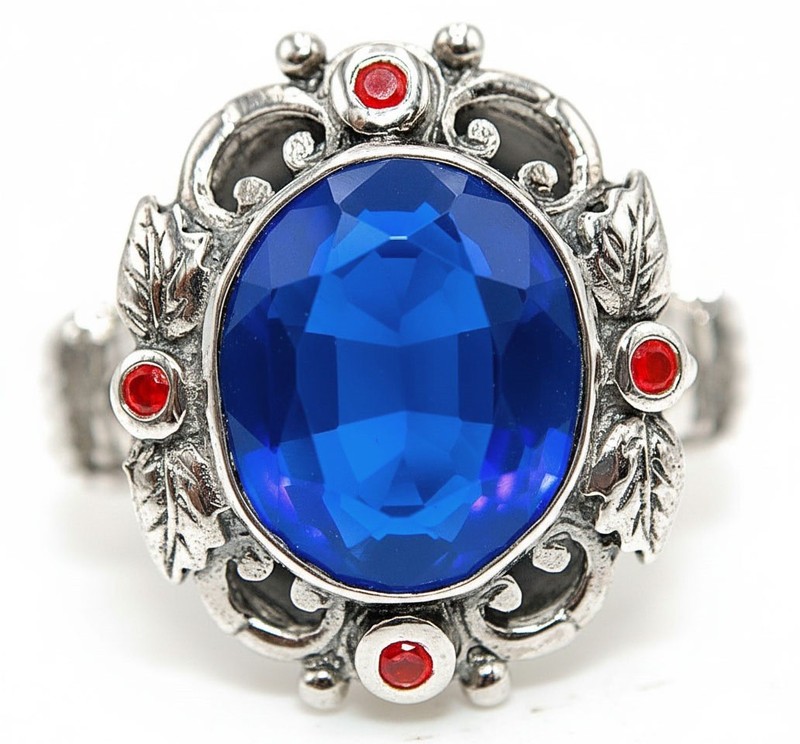 6CT Heat Treated Kyanite 925 Solid Sterling Silver Filigree Ring Sz 6 PC9-3