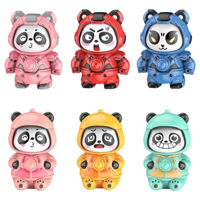 Charming Panda Keychain With Innovative Face Changing Designs for Daily Wear