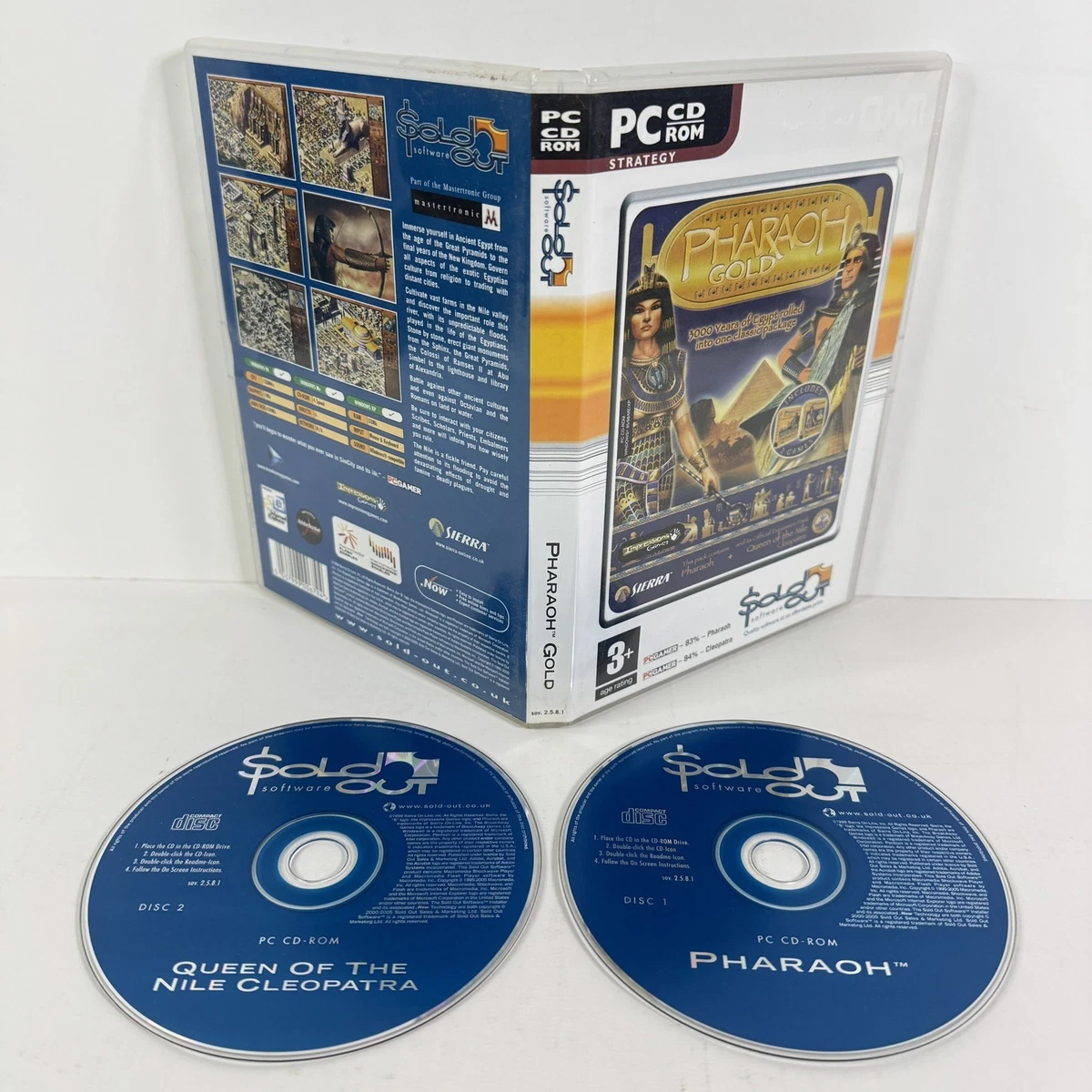 Pharaoh Gold - Prima's Official Strategy Guide PC CD-ROM - 1999 Sierra Studios