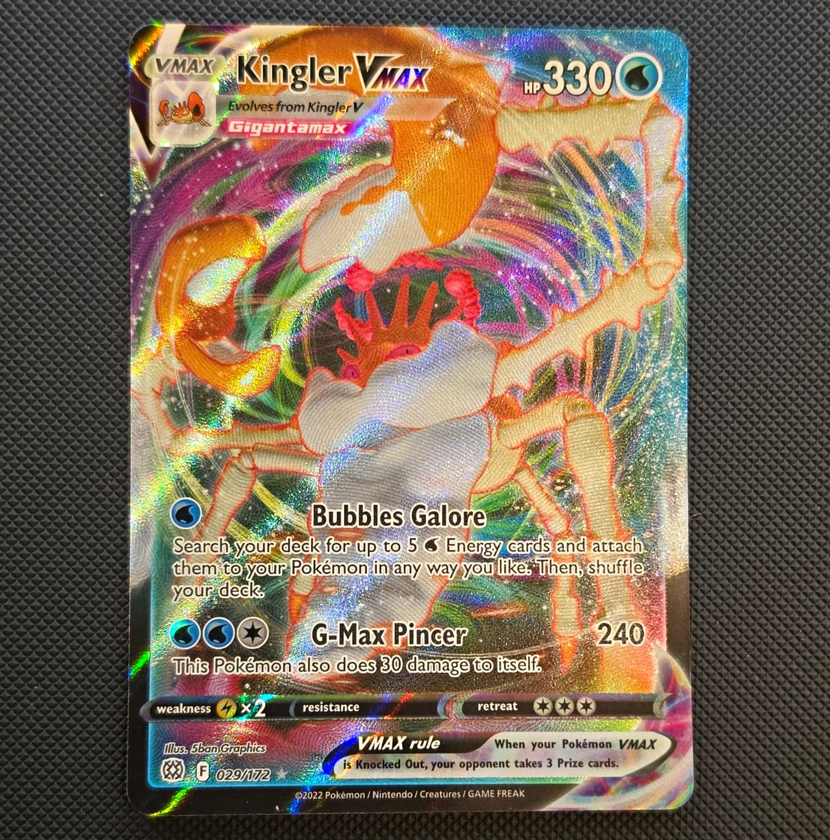 Kingler VMAX Pokémon TCG Cards for sale | eBay