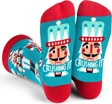 Funny Christmas Socks for Adults - Novelty Stocking Stuffer Gifts for Men, Women