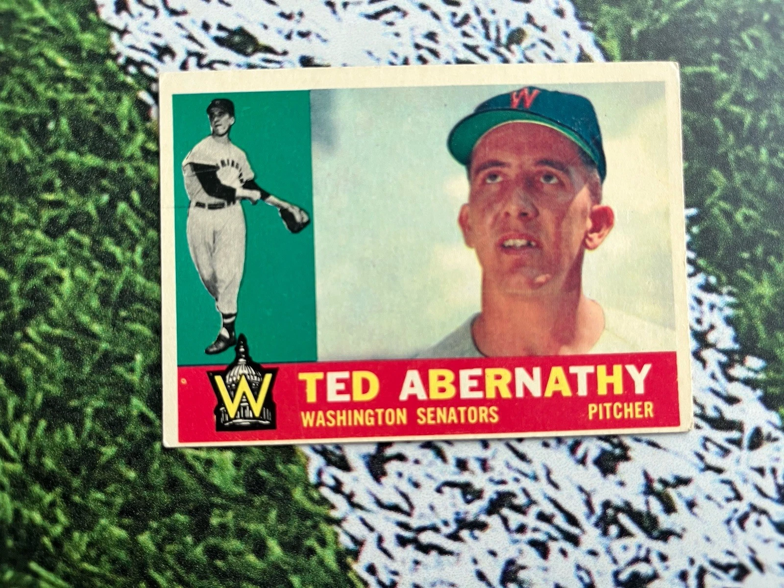 1960 Topps Baseball Ted Abernathy #334 EX Condition Low Cost Shipping