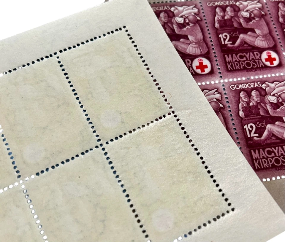 Hungría 1942 Sc B144-7 Mi 691-44 Juego Perforado NH Cruz Roja Juego Completo Foto 4 de 4