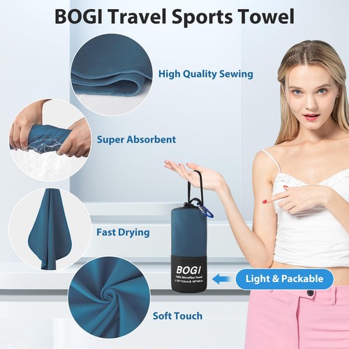 Microfiber Travel Sports Towel-Quick Dry Towel, Soft Lightweight Microfiber C... - Picture 4 of 9