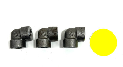 FORGED CARBON STEEL 90° ELBOW FITTING  A/SA105 B16  1/4'' FNPT LOT OF 3