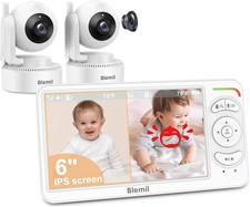 Blemil 6 Baby Monitor 2 Cameras 4000mAh Split Screen No WiFi