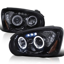 For 04-05 Subaru Impreza Wrx Projector Head Lights Glossy Black