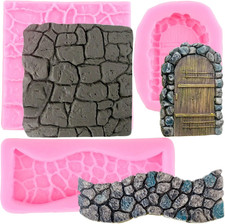 Brick Wall Texture Design Silicone Molds Ston...