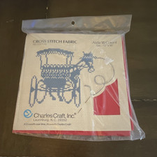 Charles Craft 18 Count Red Cotton Aida Cloth 12