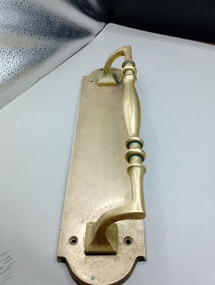 Antiker massiver Messing großer Ziehgriff 30cm J10