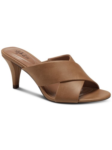 STYLE & COMPANY Womens Brown Patriciaa Toe Cone Heel Slip On Heeled Sandal 9.5 M