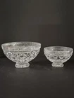 Vintage Waterford Crystal Killeen Footed 8" & 6" bowls Set of 2