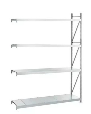 Schulte Anbauregal Weitspannregal WS3000 +Stahlpaneele 2500x2500x600mm 4 Ebenen