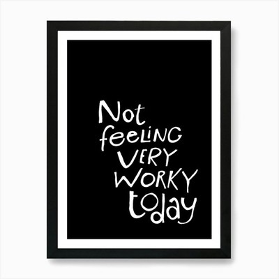 Quotes Hand Written Black White Off Framed Wall Art Poster Canvas Print Picture