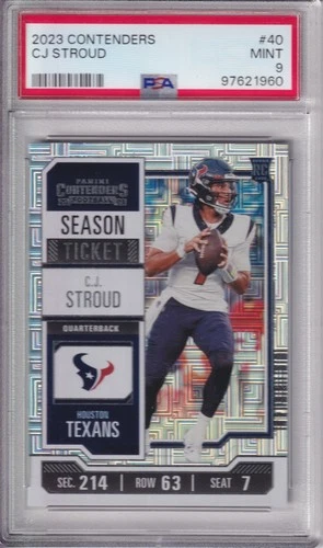 2023 Panini Contenders C.J. Stroud ROOKIE #40 PSA 9 MINT